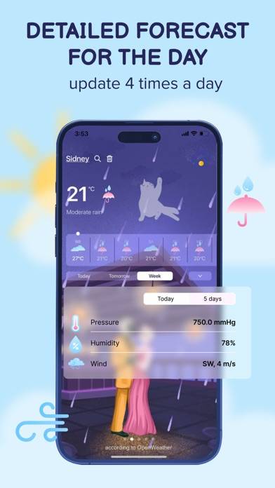 FUTURU – cats weather forecast App screenshot #2