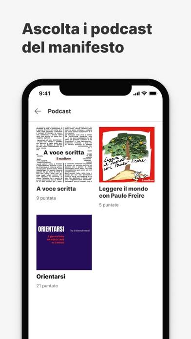 Il manifesto Schermata dell'app