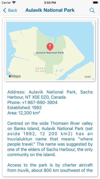 National Parks in Canada Capture d'écran de l'application #4