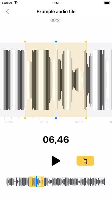 Audio Trimmer Скриншот приложения #1