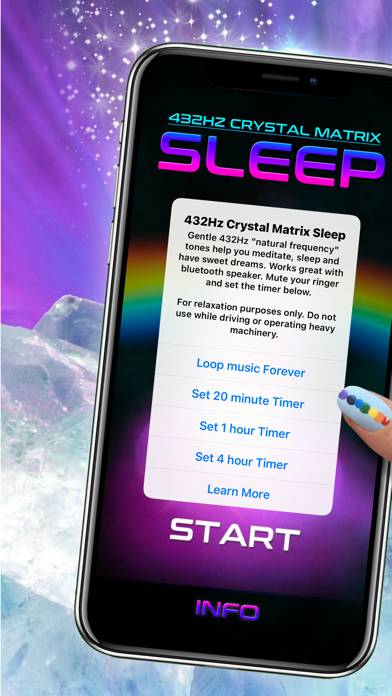 432Hz Crystal Matrix Sleep App screenshot #3