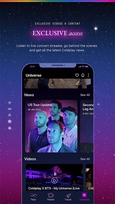 Coldplay Captura de pantalla de la aplicación #4