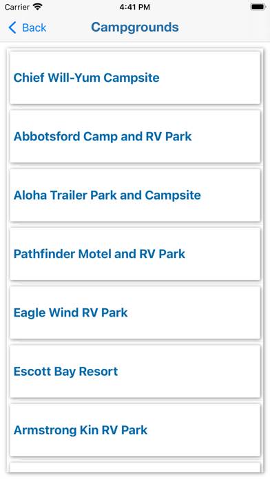 Canada RV Parks & Campgrounds App screenshot #4