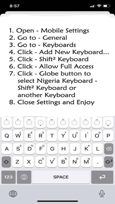 Shift² Keyboard - Nigeria screenshot