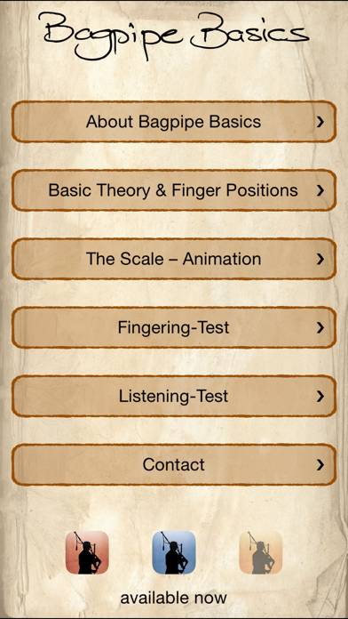 Bagpipe Basics App screenshot #1