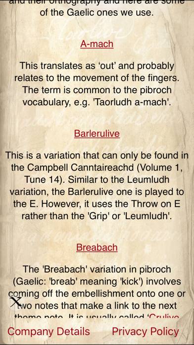 Canntaireachd Tutor App screenshot #2