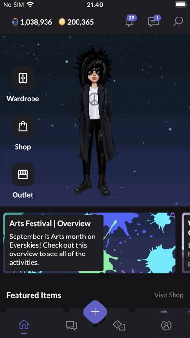Everskies: Avatar Dress up Скриншот приложения #1