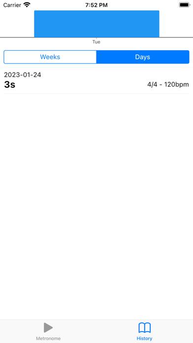Simple Metronome Schermata dell'app