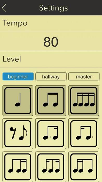 Rhythm Pro: tempo trainer. App screenshot #4