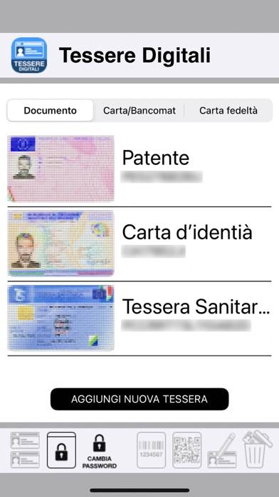 Tessere Digitali Schermata dell'app #2