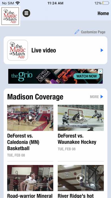 WIAA Magic of March App screenshot