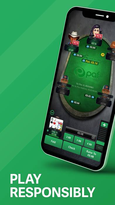 Paf.se Poker skärmdump av spelet