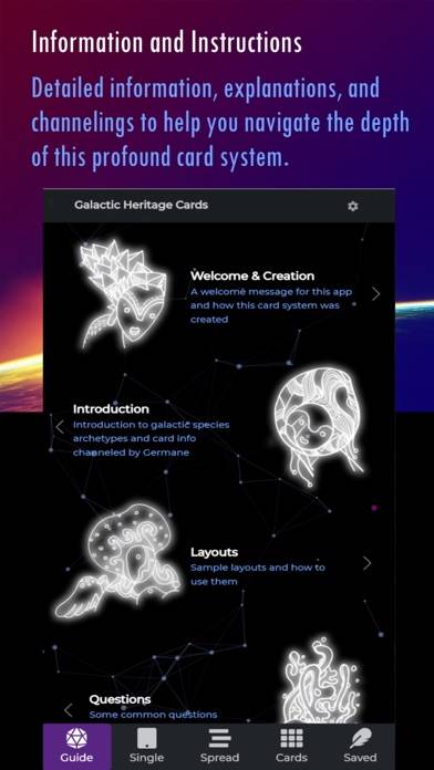 Galactic Heritage Cards Captura de pantalla de la aplicación #2