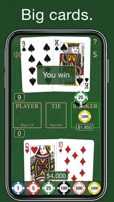 Baccarat ∙ game screenshot