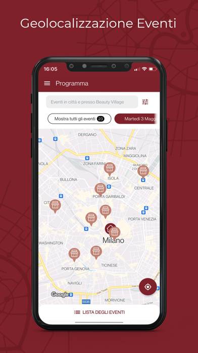 Milano Beauty Week Schermata dell'app