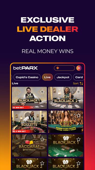 BetPARX NJ game screenshot
