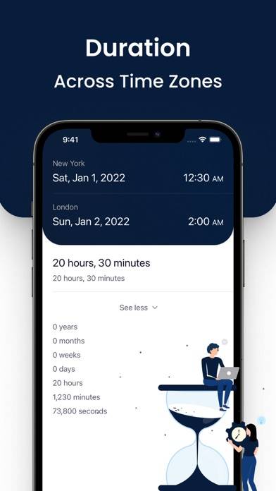 Date & Time Calculator plus Capture d'écran de l'application
