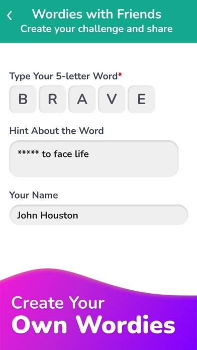 Wordies-Unlimited Word Puzzle Schermata dell'app #3