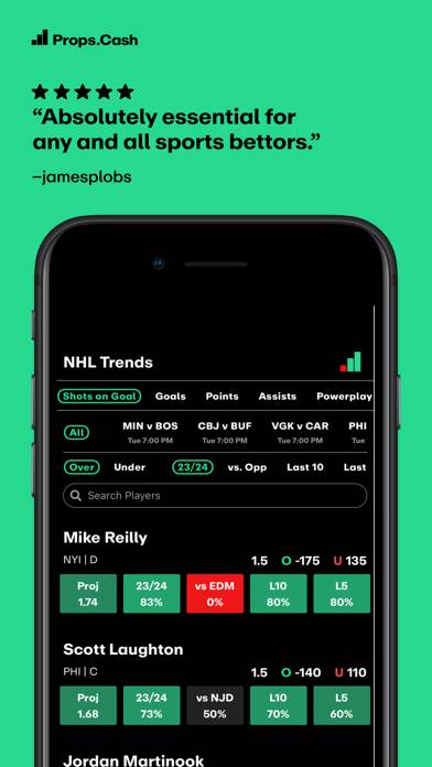 Props.Cash | Player Props Data App screenshot #3