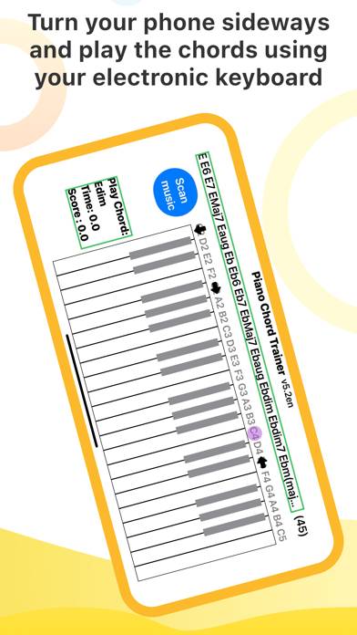 Entraîneur d'accords de piano Capture d'écran de l'application