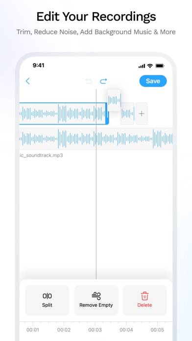 Audacity Audio Recorder App Schermata dell'app #2