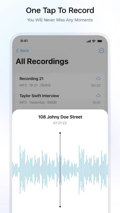 Audacity Audio Recorder App Capture d'écran de l'application #3