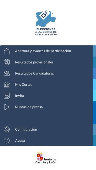 Elecciones Castilla y León 13F Captura de pantalla de la aplicación #3