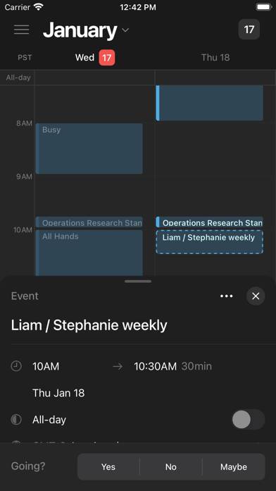 Notion Calendar Captura de pantalla de la aplicación #2