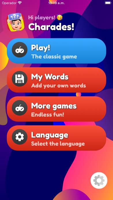 Charades game screenshot