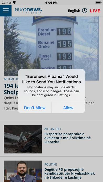 Euronews Albania Schermata dell'app #5