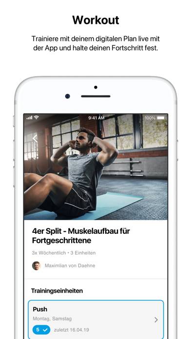 BeneFit Fitness App-Screenshot #2