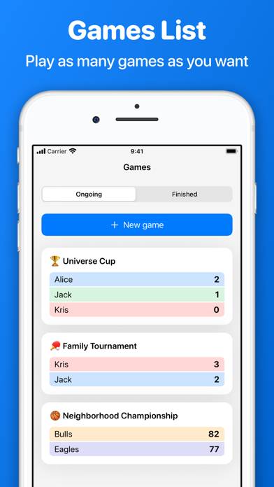 Skores: Game Night Leaderboard App preview #3