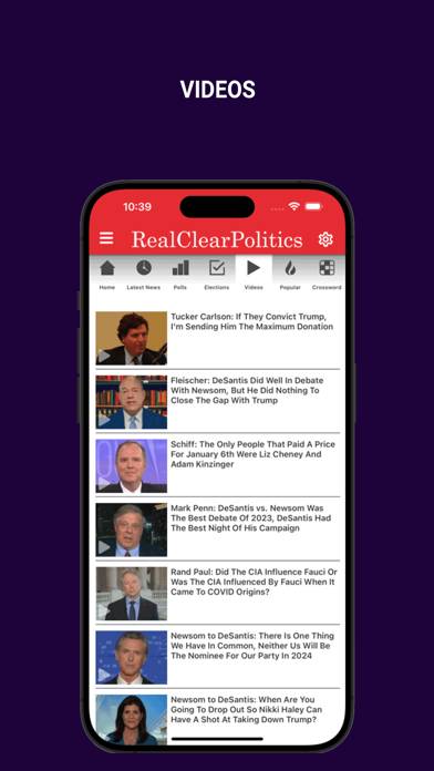 Real Clear Politics App screenshot