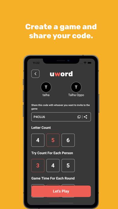 Uword: Online Word Game Uygulama ekran görüntüsü #4