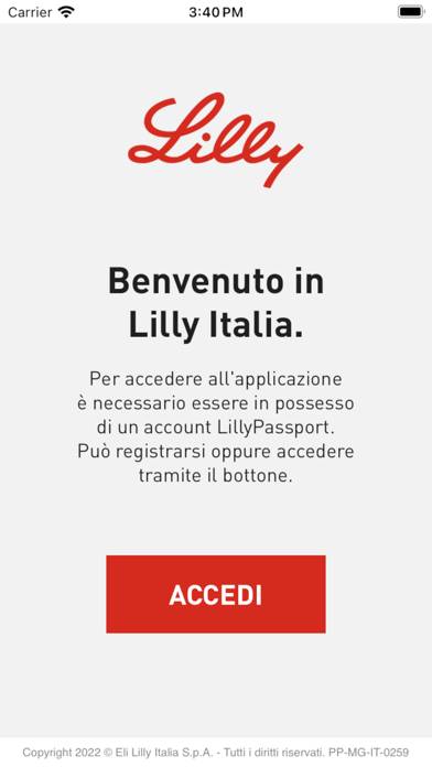 Lilly Italia Schermata dell'app