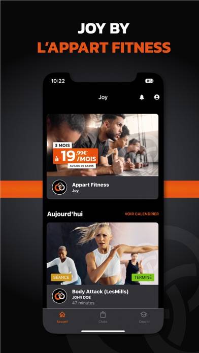 JOY by l'Appart Fitness Capture d'écran de l'application #1