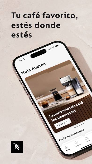 Nespresso Boutique captura de pantalla