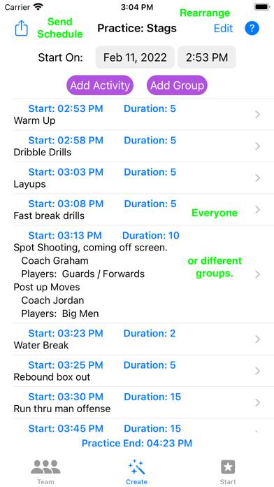 Coach Practice Planner App screenshot #2