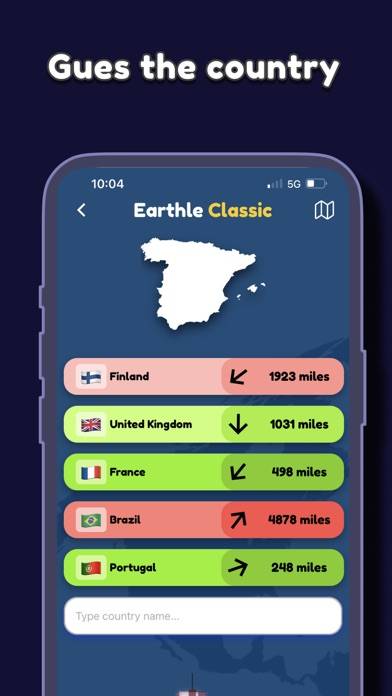 Worldle: Geography Daily Guess App skärmdump #2