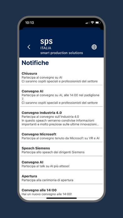 SPS Italia Schermata dell'app