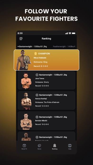 BRAVE TV: MMA Fights & more App screenshot #4