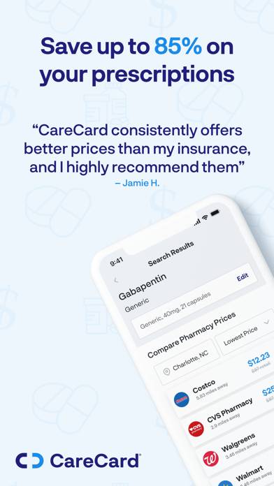 CareCard Prescription Savings App screenshot