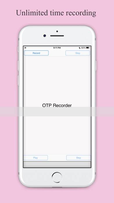 Secure OTP Voice Recorder captura de pantalla