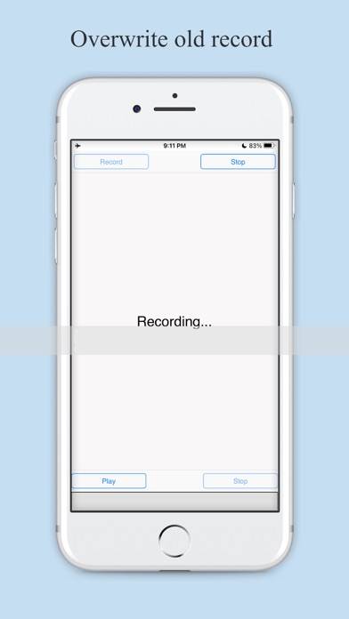 Secure OTP Voice Recorder Captura de pantalla de la aplicación
