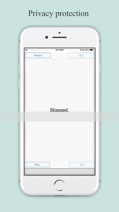 Secure OTP Voice Recorder Captura de pantalla de la aplicación