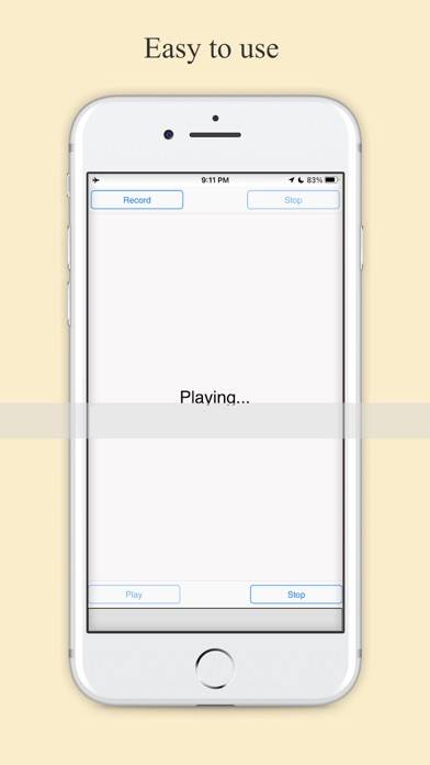 Secure OTP Voice Recorder Captura de pantalla de la aplicación
