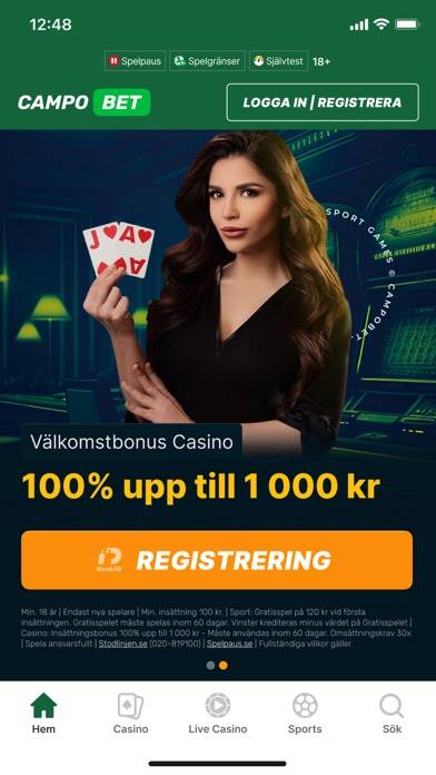 Campobet betting odds & casino App skärmdump #2