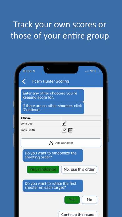 Foam Hunter Scoring App screenshot