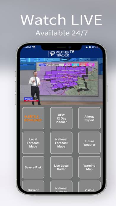 Weather Tracker TV DFW App screenshot
