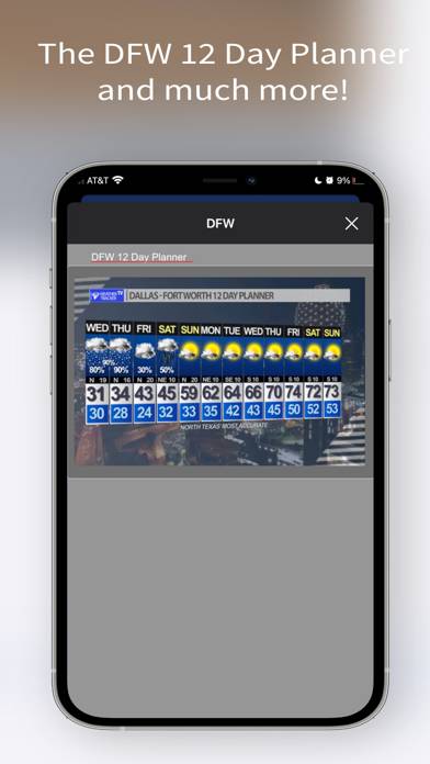 Weather Tracker TV DFW App screenshot